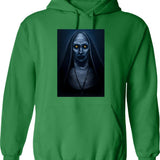 Valak Painting Graphic Pullover Hoodie - Green