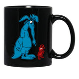 Vatadi Ant and Aardvark Black Coffee Mug, Gift Coffee Mug - Black