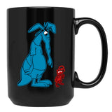 Vatadi Ant and Aardvark Black Coffee Mug, Gift Coffee Mug