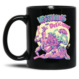 Vegetables Are Delicious Black Coffee Mug, Gift Coffee Mug