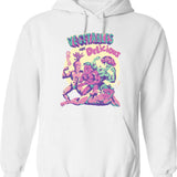 Vegetables Are Delicious Graphic Pullover Hoodie - White