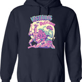 Vegetables Are Delicious Graphic Pullover Hoodie - Navy