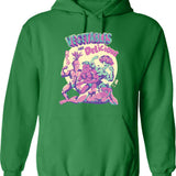 Vegetables Are Delicious Graphic Pullover Hoodie - Green