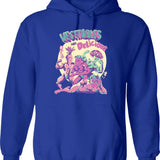 Vegetables Are Delicious Graphic Pullover Hoodie - Blue