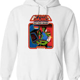 Video Games Rot Your Brains Graphic Pullover Hoodie - White