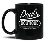 Vintage Paul's Boutique Black Coffee Mug, Gift Coffee Mug