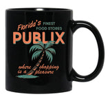 Vintage Publix Florida's Finest Food Stores Black Coffee Mug, Gift Coffee Mug - Black
