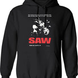 Vintage Saw 2004 Movie Promo Essential Graphic Pullover Hoodie - Black