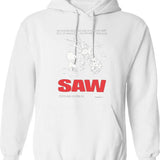 Vintage Saw 2004 Movie Promo Essential Graphic Pullover Hoodie - White