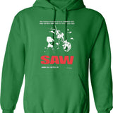 Vintage Saw 2004 Movie Promo Essential Graphic Pullover Hoodie - Green