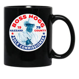 Vote Boss Hogg Dukes of Hazzard Black Coffee Mug, Gift Coffee Mug - Black