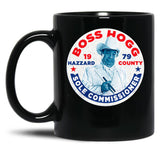 Vote Boss Hogg Dukes of Hazzard Black Coffee Mug, Gift Coffee Mug