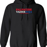 Vote Palpatine Vader 2024 Graphic Pullover Hoodie - Black