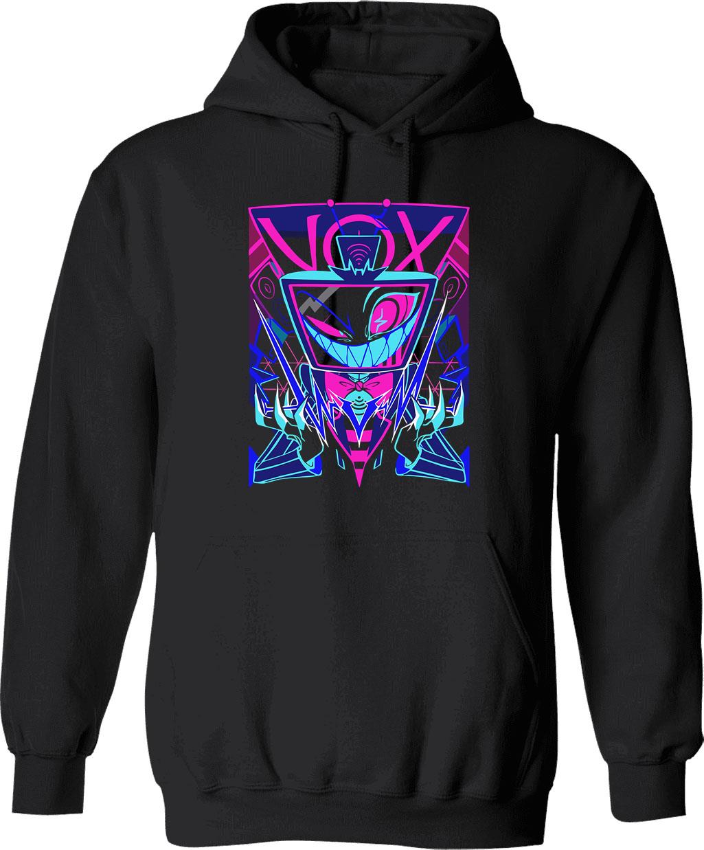 Vox Hazbin Hotel Classic Graphic Pullover Hoodie - Black