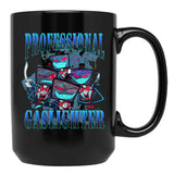 Vox Professional Gaslighter Hazbin Hotel Black Coffee Mug, Gift Coffee Mug