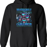 Vox Professional Gaslighter Hazbin Hotel Graphic Pullover Hoodie - Black