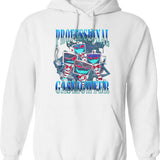 Vox Professional Gaslighter Hazbin Hotel Graphic Pullover Hoodie - White