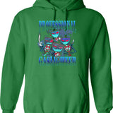 Vox Professional Gaslighter Hazbin Hotel Graphic Pullover Hoodie - Green