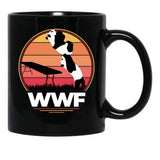 WWF Wrestling Pandas Black Coffee Mug, Gift Coffee Mug - Black