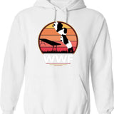 WWF Wrestling Pandas Graphic Pullover Hoodie - White