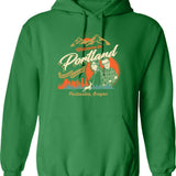 Welcome to Portlandia Graphic Pullover Hoodie - Green