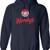 Wendy Fast Food Restaurant Logo Essential Graphic Pullover Hoodie - Navy