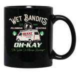Wet Bandits Plumbing Heating Dks 3 Black Coffee Mug, Gift Coffee Mug - Black