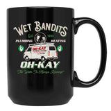 Wet Bandits Plumbing Heating Dks 3 Black Coffee Mug, Gift Coffee Mug