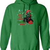What's Your Favorite Horror Movie Christmas Xmas Holiday Ghostface Graphic Pullover Hoodie - Green