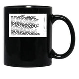 When Harry Met Sally Script Black Coffee Mug, Gift Coffee Mug - Black
