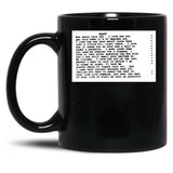 When Harry Met Sally Script Black Coffee Mug, Gift Coffee Mug