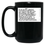 When Harry Met Sally Script Black Coffee Mug, Gift Coffee Mug - Black
