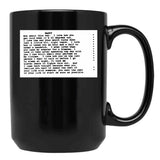 When Harry Met Sally Script Black Coffee Mug, Gift Coffee Mug