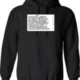 When Harry Met Sally Script Graphic Pullover Hoodie - Black