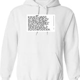 When Harry Met Sally Script Graphic Pullover Hoodie - White