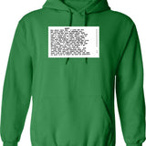 When Harry Met Sally Script Graphic Pullover Hoodie - Green