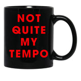 Whiplash - NOT QUITE MY TEMPO Black Coffee Mug, Gift Coffee Mug - Black