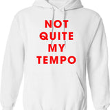 Whiplash - NOT QUITE MY TEMPO Graphic Pullover Hoodie - White