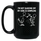 Xkcd I_M Not Slacking Off Black Coffee Mug, Gift Coffee Mug - Black