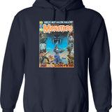 YEP Another Great Vintage Famous Monsters Magazine Cover! Classic Graphic Pullover Hoodie - Navy