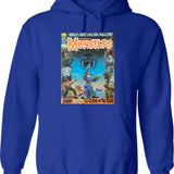 YEP Another Great Vintage Famous Monsters Magazine Cover! Classic Graphic Pullover Hoodie - Blue
