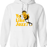 Ya Like Jazz Bee Movie Graphic Pullover Hoodie - White
