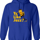 Ya Like Jazz Bee Movie Graphic Pullover Hoodie - Blue