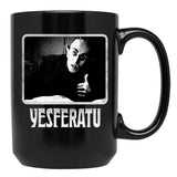 Yesferatu Funny Nosferatu Positive Goth Horror Lover Gift Meme Classic Black Coffee Mug, Gift Coffee Mug