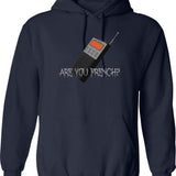 are You French Insym Phasmophobia Funny Graphic Pullover Hoodie - Navy