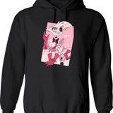 hazben Hotel Angel dust Classic Graphic Pullover Hoodie - Black