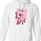 hazben Hotel Angel dust Classic Graphic Pullover Hoodie - White