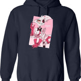hazben Hotel Angel dust Classic Graphic Pullover Hoodie - Navy