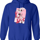 hazben Hotel Angel dust Classic Graphic Pullover Hoodie - Blue