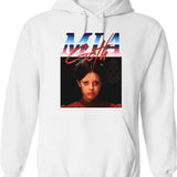 mia Goth Essential Graphic Pullover Hoodie - White